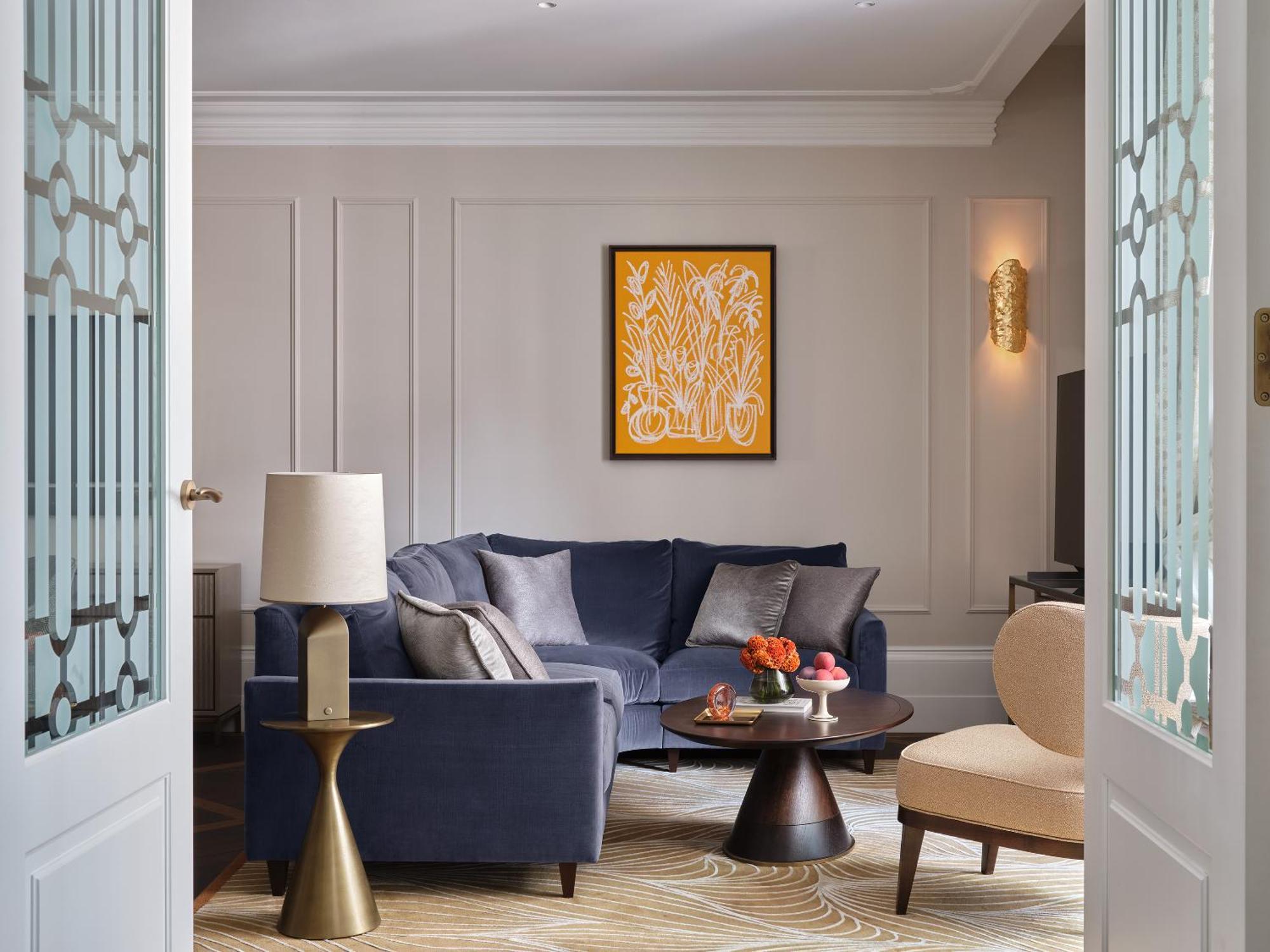 Hotel Rosewood Vídeň Exteriér fotografie A living room at The Carlyle